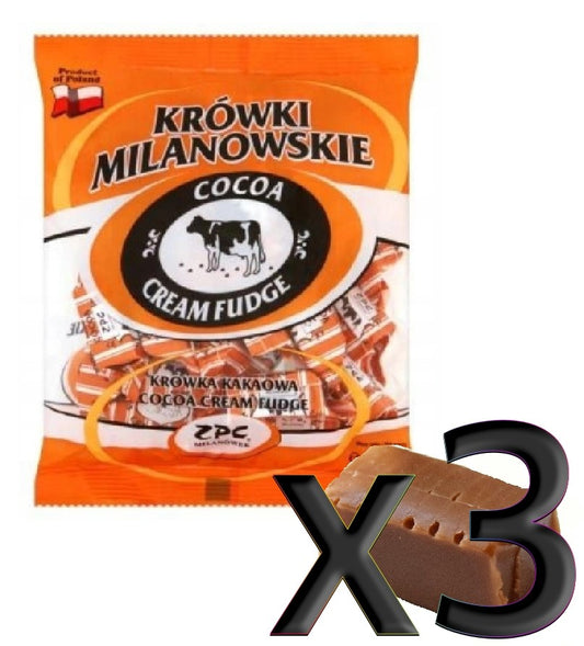 Milanówek - cocoa cream fudge, pack of 3, net weight: 1lb 15.75 oz