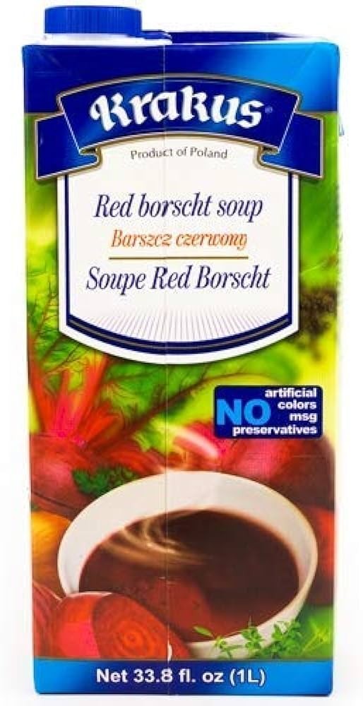 Krakus - red borscht soup, net: 33.8 fl.oz (1 l)