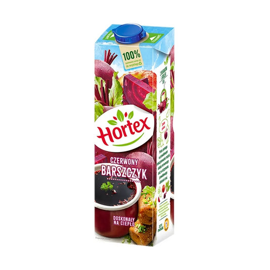 Hortex - "red borscht", beetroot and apple juice, net: 33.8 fl.oz (1 l)