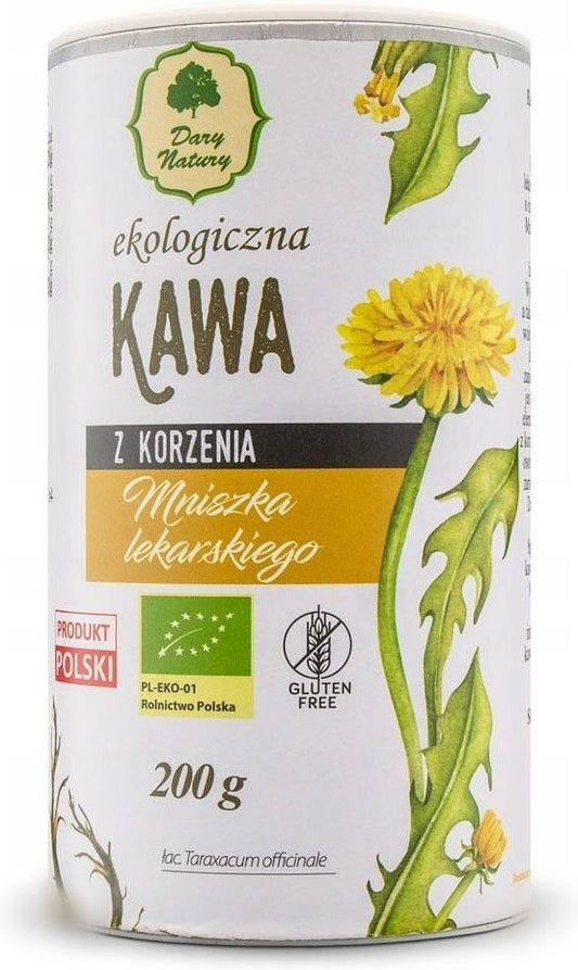 Dary Natury - organic dandelion root coffee, net weight: 7.05 oz