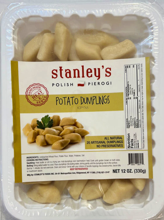 Stanley's Pierogi - potato dumplings (kopytka), net weight: 24.0 oz (2 pcs)