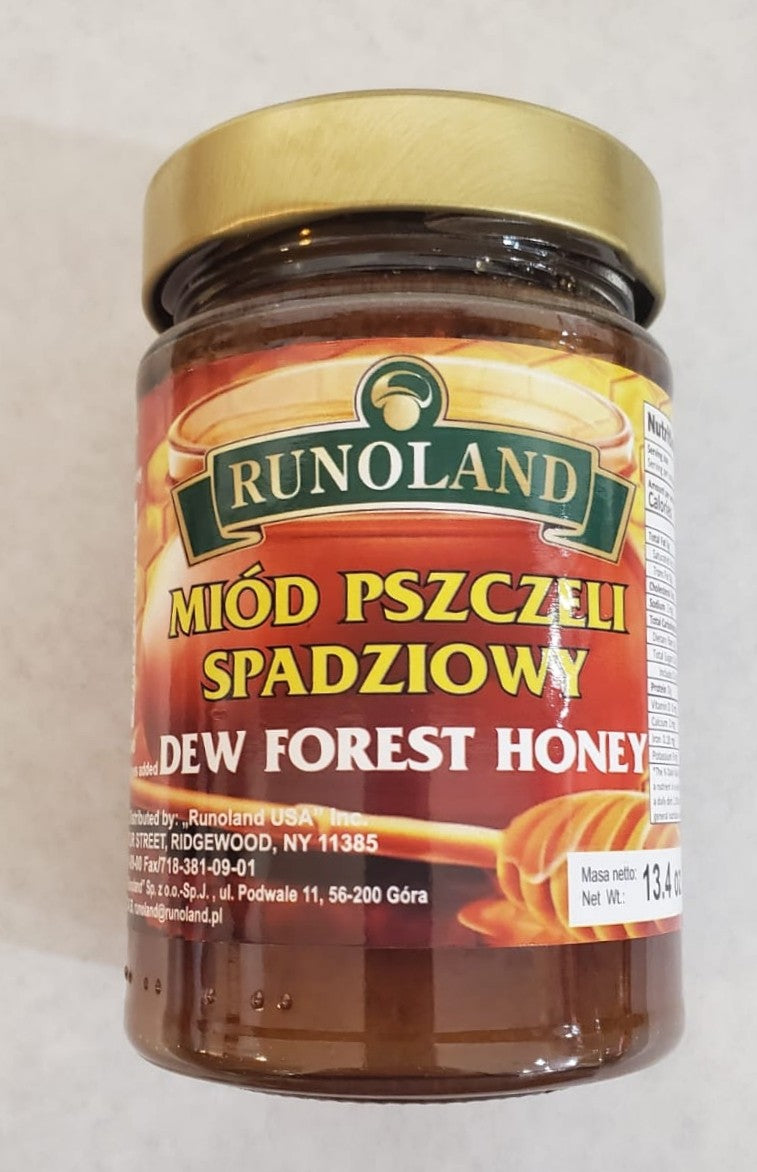 Runoland - dew forest honey, net weight: 13.4 oz