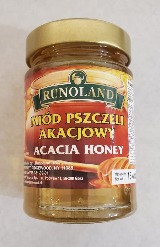 Runoland - acacia honey, net weight: 13.4 oz