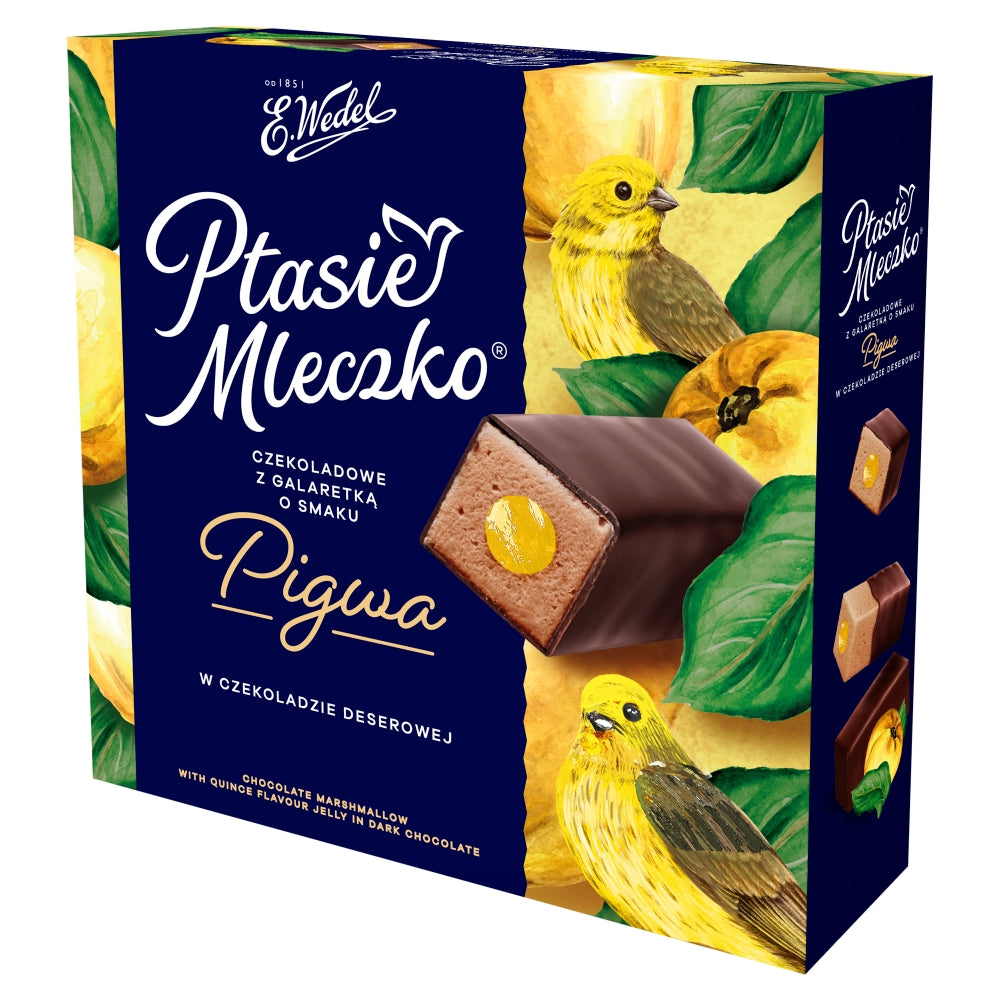 E. Wedel Ptasie Mleczko® – Chocolate Marshmallow with Quince Jelly in Dark Chocolate, 12 oz (340 g)