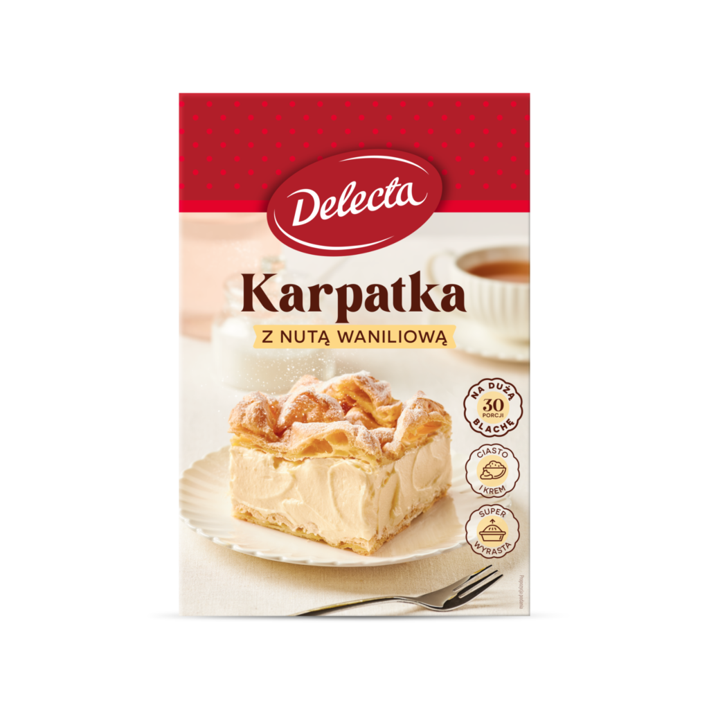 Delecta - Carpathian Mountain cream cake mix, net weight: 13.23 oz