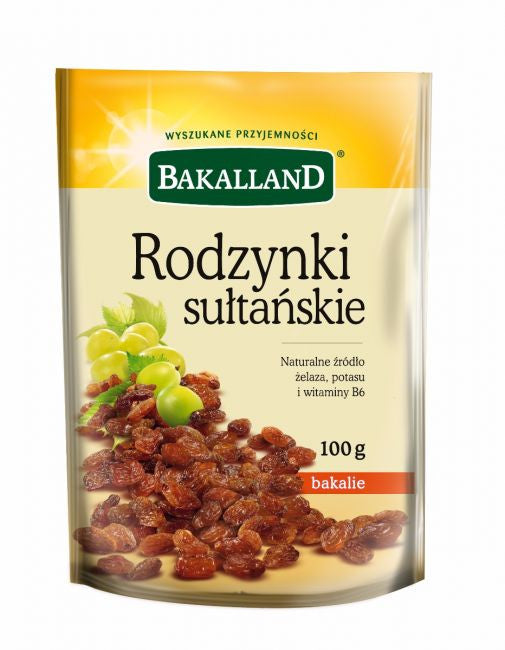 Bakalland - sultan raisins, net weight: 3.17 oz