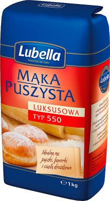 Lubella - puffy wheat flour, type: 550, net weight: 2 lb 3,3 oz