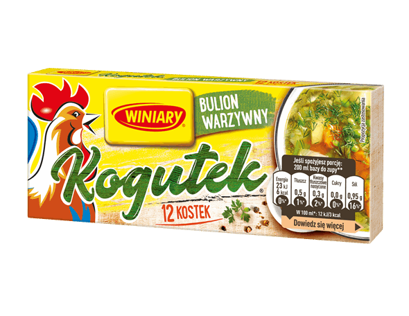 Winiary - vegetable bouillon KOGUTEK, 12 cubes, net weight: 108 g