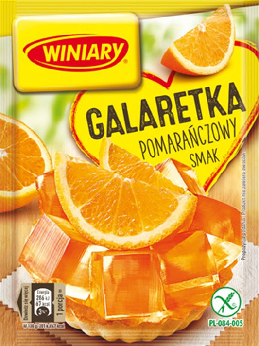 Winiary - jelly with ORANGE flavor, net weight: 71 g