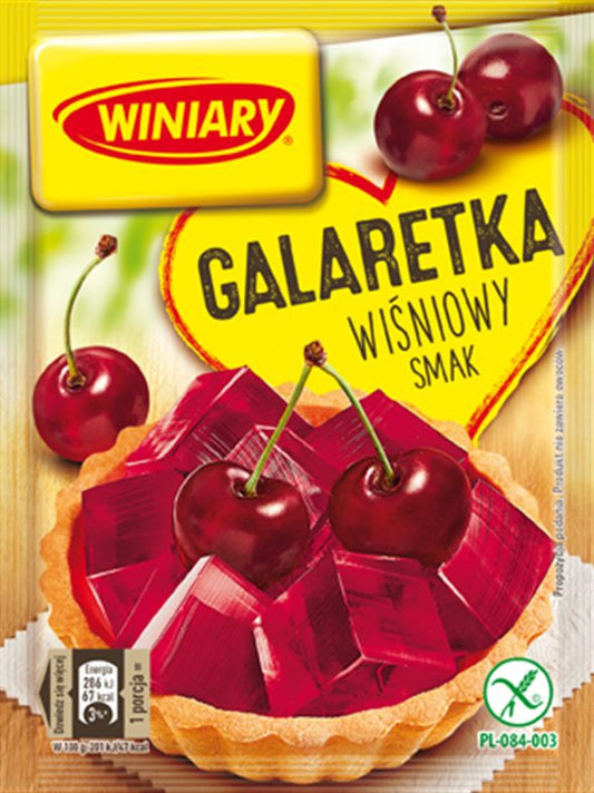 Winiary - jelly with CHERRY flavor, net weight: 71 g