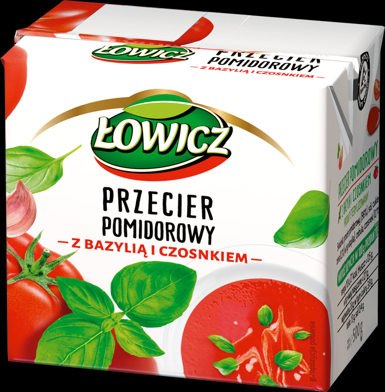 Łowicz - tomato puree with basil and garlic, net weight: 500 g