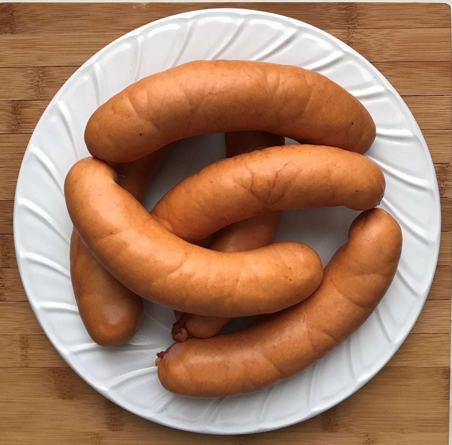 Veal and pork knockwurst - lightly smoked, 2pc