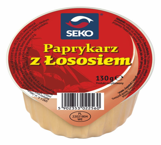 Seko - Paprykarz z Łososiem, paste with salmon, net weight: 130 g