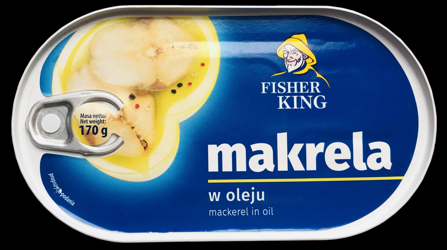 Fisher King - mackerel in oil, net weight: 170 g