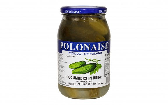 Polonaise - cucumbers in brine, net weight: 30 oz (850 g)