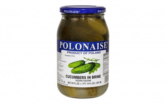 Polonaise - cucumbers in brine, net weight: 30 oz (850 g)