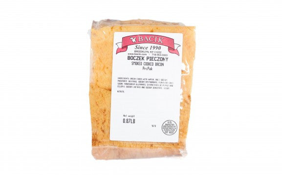 Bacik - baked bacon VP, net weight: 1 lb