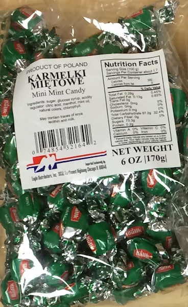 Bulik - mini mint hard candy, net weight: 4 oz