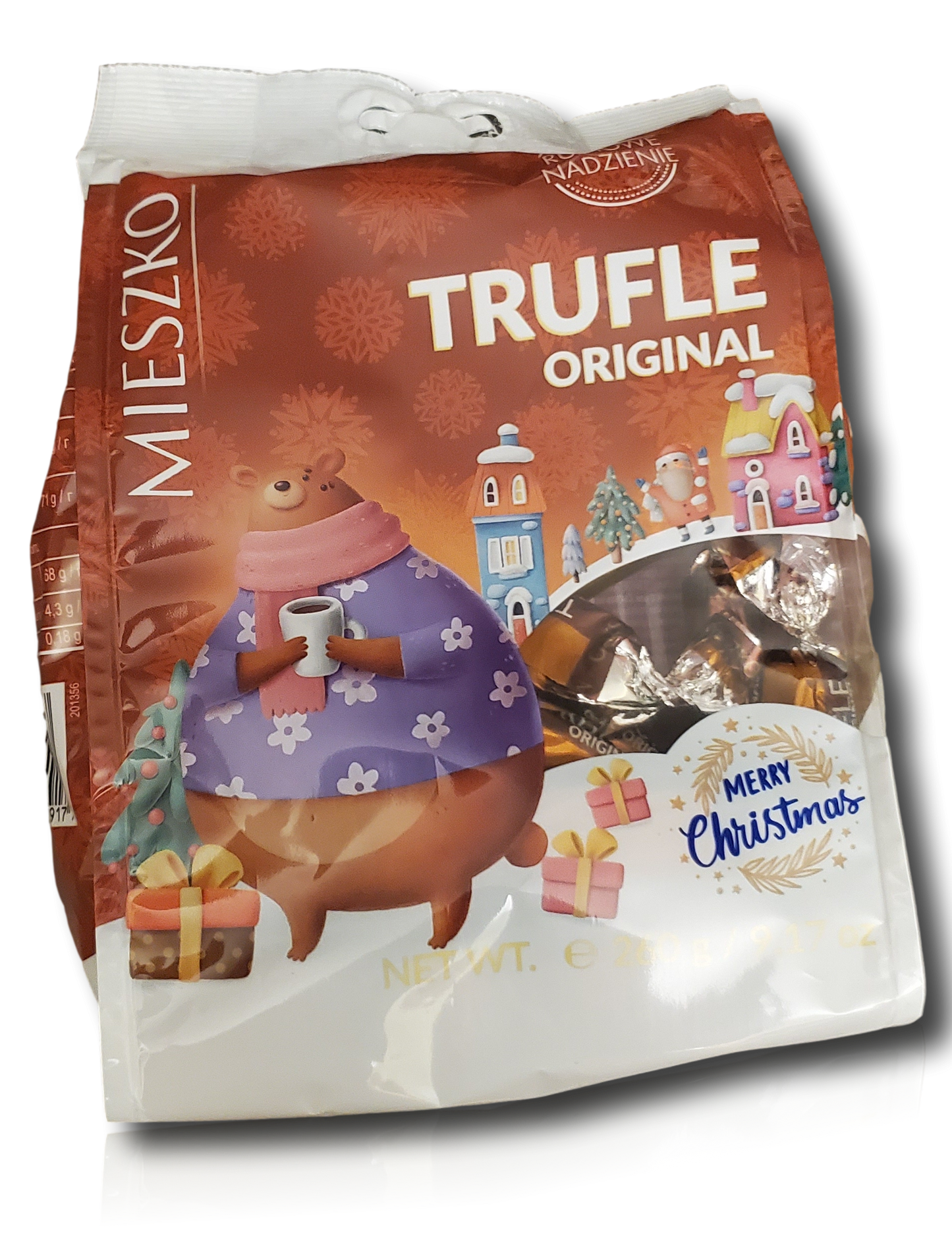 Mieszko - dark chocolate candy with rum, net weight: 9.17 oz