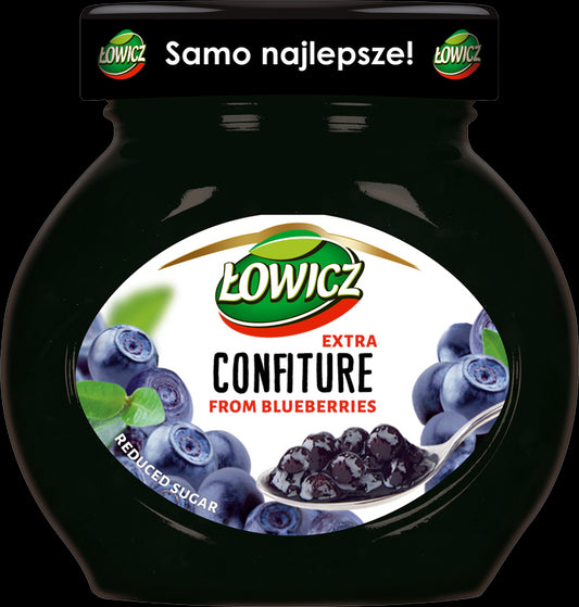 Łowicz - confiture from blueberries, reduced sugar, net weight: 8.5 oz