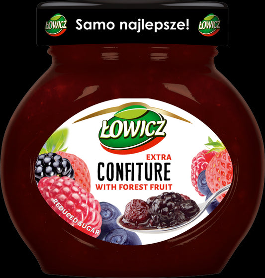 Łowicz - confiture from forest fruits, reduced sugar, net weight: 8.5 oz