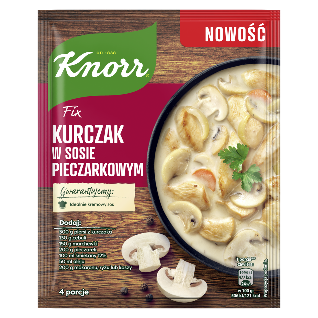 Knorr - Chicken in Mushroom Sauce Fix, Net Wt. 1.16 oz (33 g)