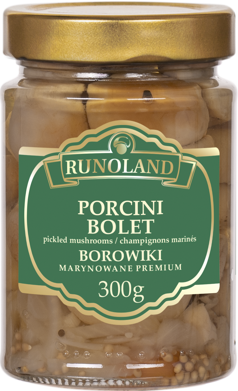 Runoland - marinated porcini boletus, net weight: 10.58 oz