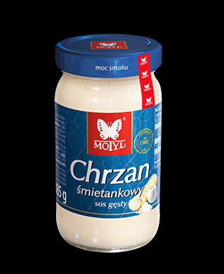Motyl - cream horseradish sauce, net weight: 6.53 oz