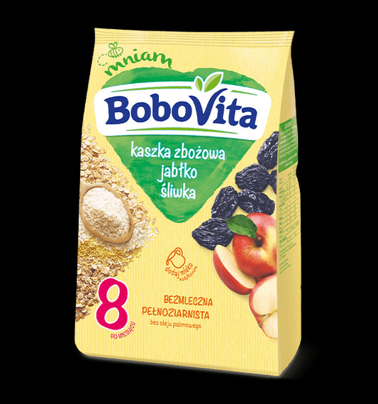 BoboVita - cereal porridge with plums and apples, after 8th month, net weight: 6.35 oz