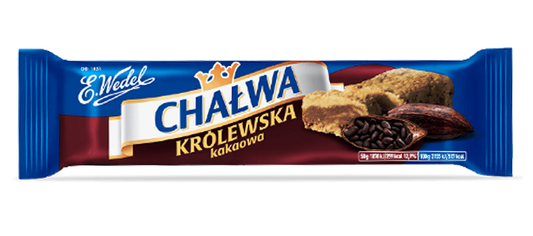 E.Wedel - royal cocoa halva bar, net weight: 1.76 oz (50 g)