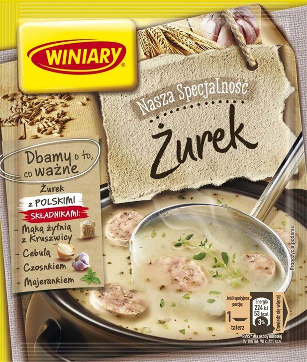 Winiary - Żurek, sour rye soup, net weight: 1.73 oz
