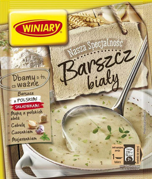 Winiary - white borscht soup, net weight: 2.33 oz