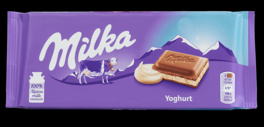 Milka Yoghurt - milk chocolate with yoghurt filling, net weight: 3.53 oz