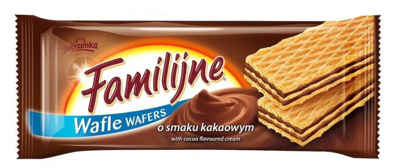 Jutrzenka Family's Wafers - with cocoa flavored filling, net weight: 6.35 oz