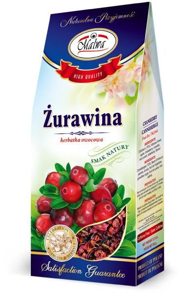 Malwa - cranberry, loose fruit tea, net weight: 2.8 oz