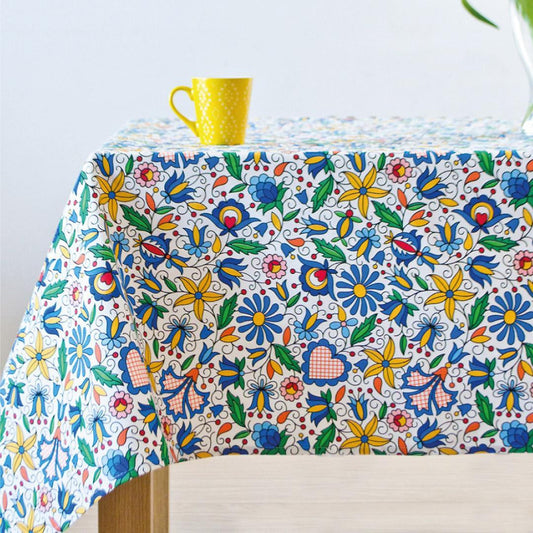 Folkstar - cotton tablecloth - Kashubian pattern
