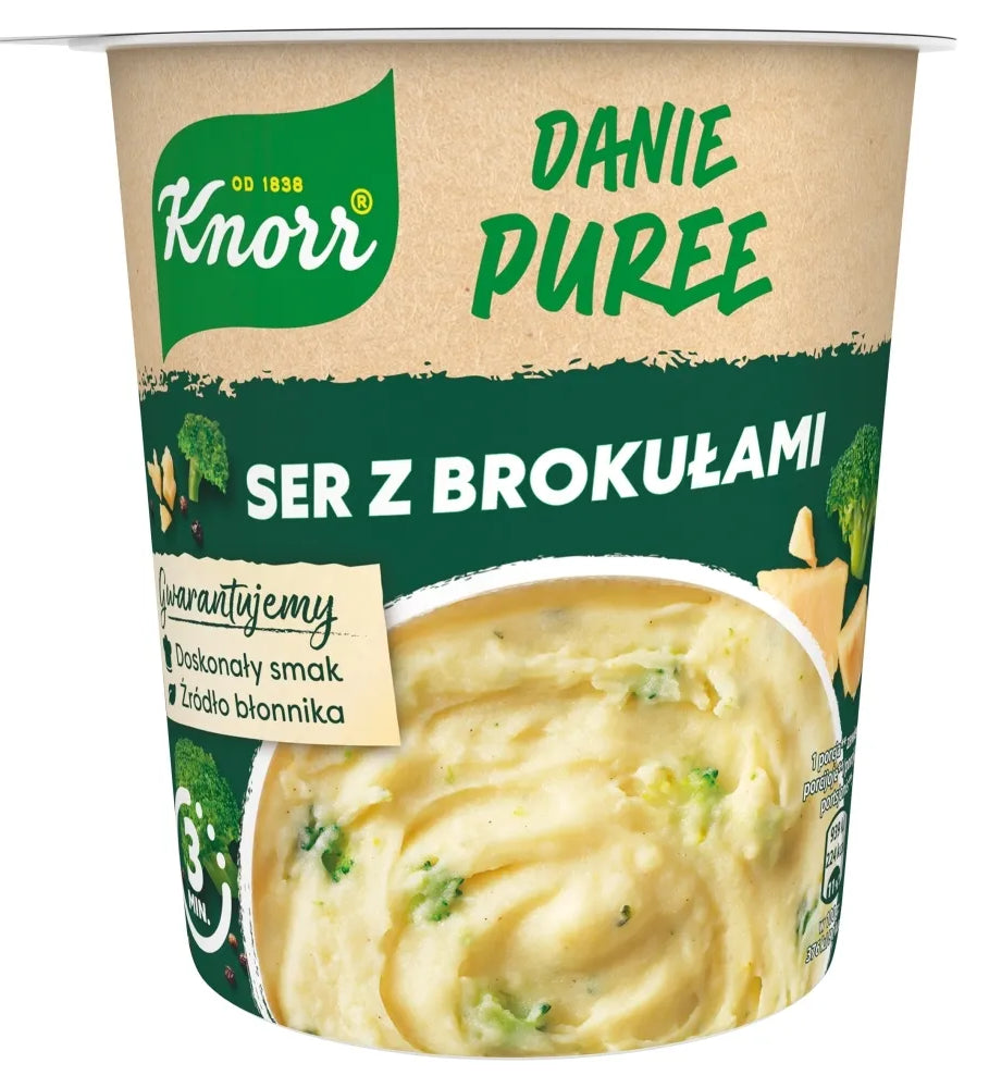 Knorr Puree Dish - mashed potatoes with cheese and broccoli, net weight: 1.76 oz