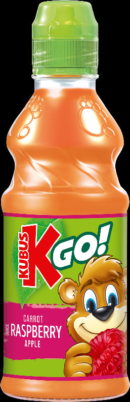 Kubuś GO! - raspberry, carrot, apple nectar drink, capacity: 10,1 fl oz
