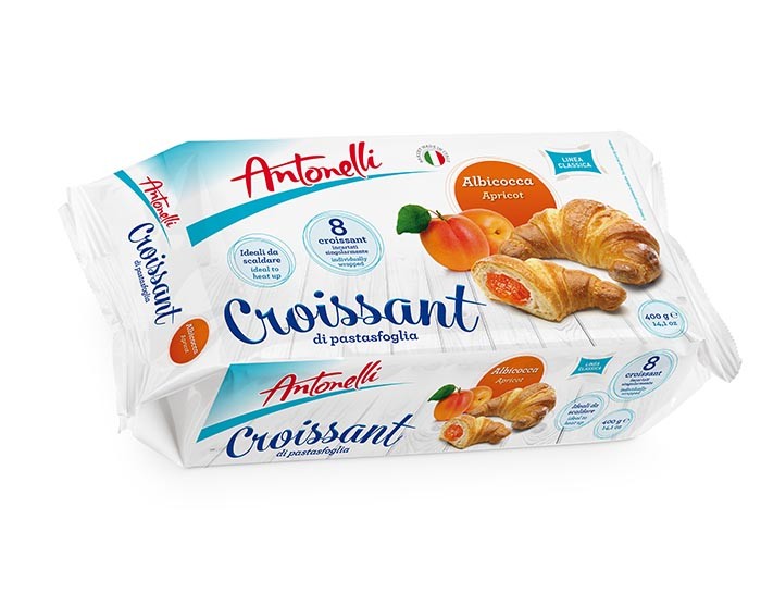 Antonelli - croissants with apricot filling (8 pieces), net weight: 14,1 oz