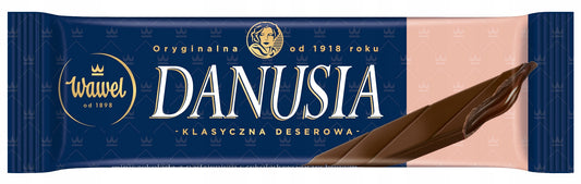Wawel Danusia Classic – Mini Chocolate Bar with Chocolate-Hazelnut Filling, Net Wt. 1.34 oz (38 g)