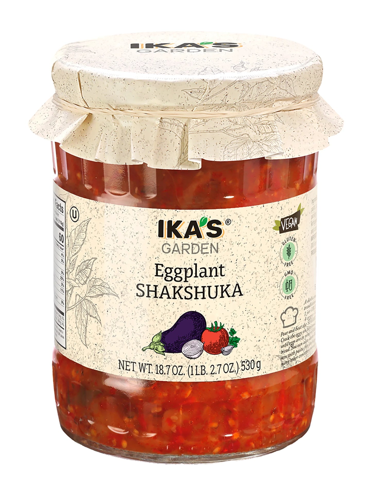 IKA’S Garden – Eggplant Shakshuka, Net. 18.7 oz (530 g)