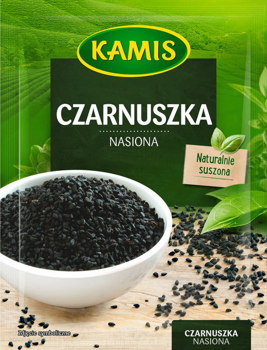 Kamis – black cumin seed, net wt: 0.56 oz (16 g)