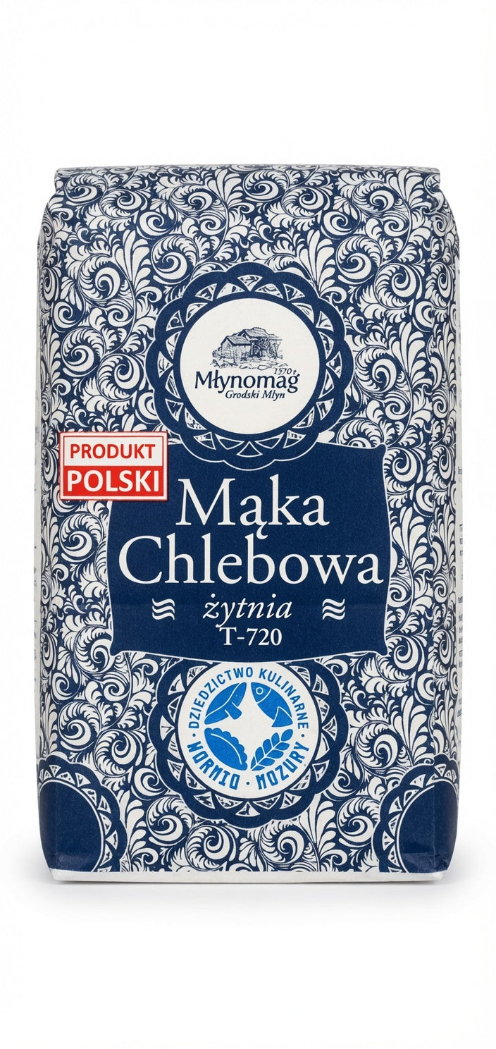 Młynomag - Rye Bread Flour T-720, Net Weight: 35.27 oz (1 kg)