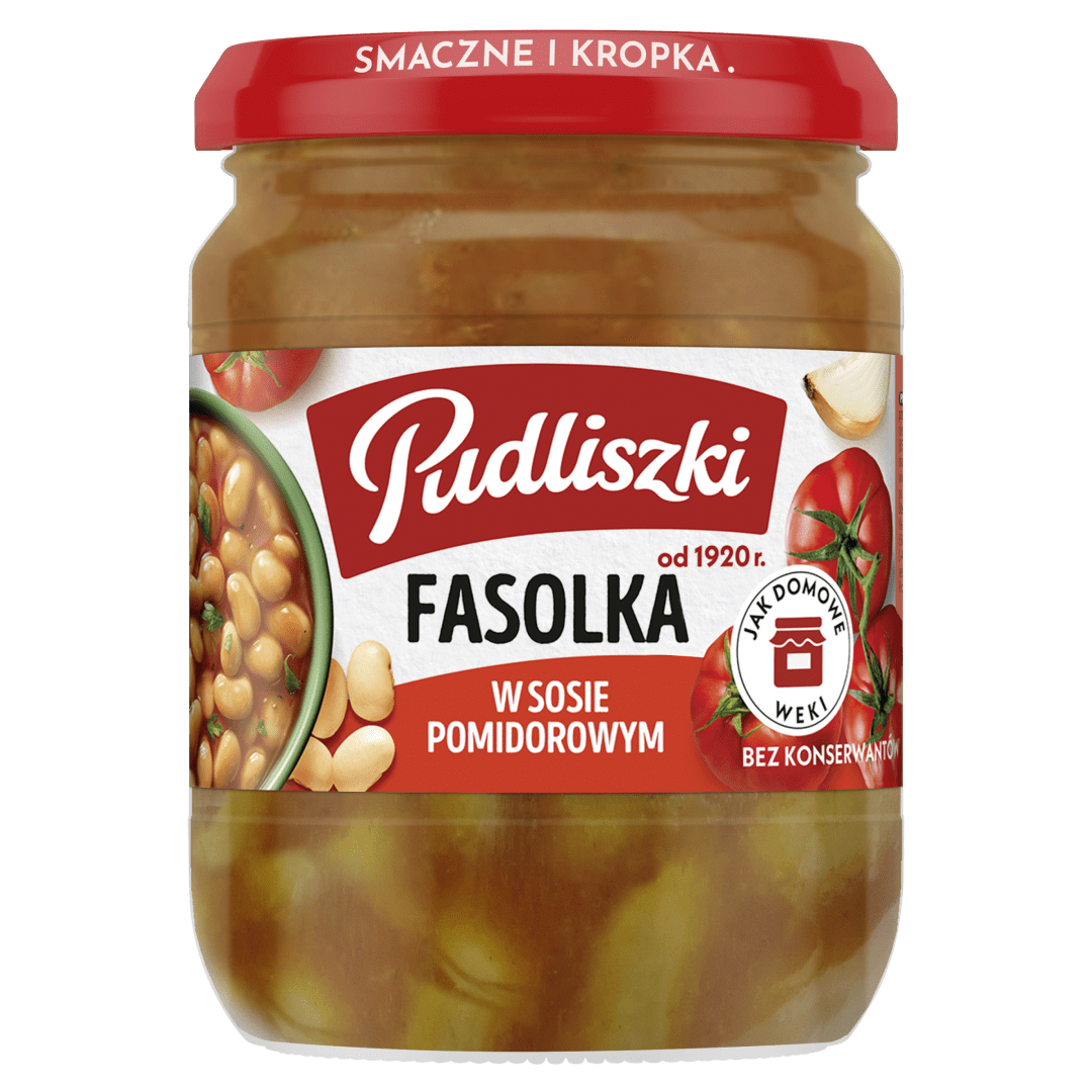 Pudliszki – White Beans in Tomato Sauce, Net Wt: 15.87 oz (450 g)