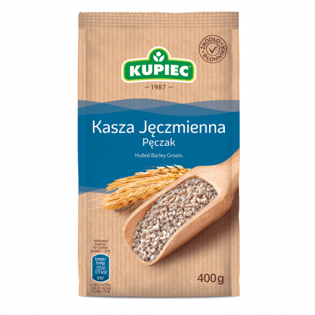 KUPIEC - hulled barley groats, loose, net weight: 400 g