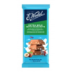 E. Wedel - milk chocolate with hazelnuts, net weight: 3.17 oz