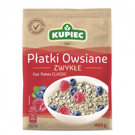 Kupiec - oat flakes classic, net weight: 14,11 oz