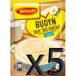 Winiary - cream pudding with sugar, pack of 5, net weight: 6.35 oz