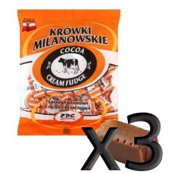 Milanówek - cocoa cream fudge, pack of 3, net weight: 1lb 15.75 oz