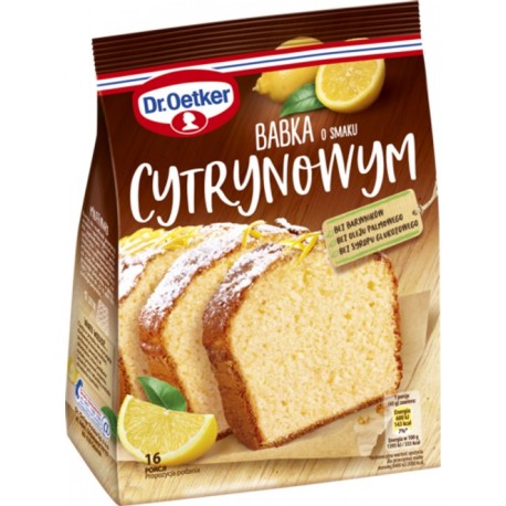 Dr. Oetker - lemon powder cake, net weight: 13.23 oz